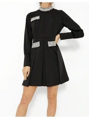 black jacquard puff sleeve darcy mini dress Tuckernuck | Dresses | Nwt Hyacinth House Size Xs Color:Dusty Rose and Black Model is 59 and Jumpsuits & Rompers Pieces Curve exclusive oversized